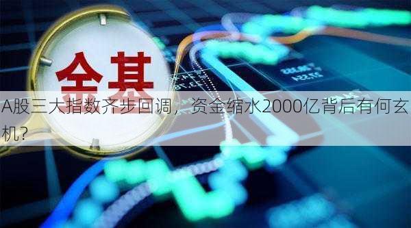 A股三大指数齐步回调，资金缩水2000亿背后有何玄机？