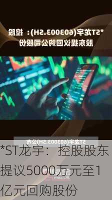 *ST龙宇：控股股东提议5000万元至1亿元回购股份