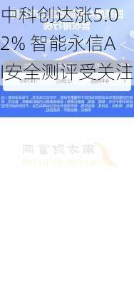 中科创达涨5.02% 智能永信AI安全测评受关注