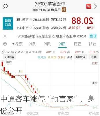 中通客车涨停“预言家”，身份公开