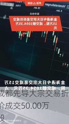 成都先导大宗交易折价成交50.00万股