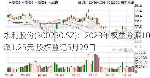 永利股份(300230.SZ)：2023年权益分派10派1.25元 股权登记5月29日