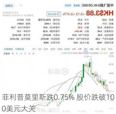 菲利普莫里斯跌0.75% 股价跌破100美元大关