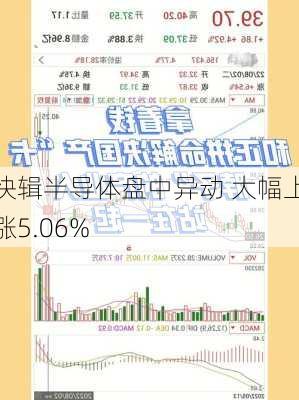 快辑半导体盘中异动 大幅上涨5.06%