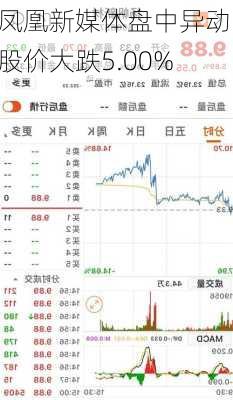 凤凰新媒体盘中异动 股价大跌5.00%