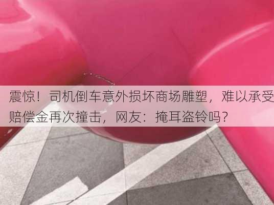 震惊！司机倒车意外损坏商场雕塑，难以承受赔偿金再次撞击，网友：掩耳盗铃吗？