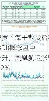 波罗的海干散货指数(BDI)概念盘中拉升，凤凰航运涨5.02%