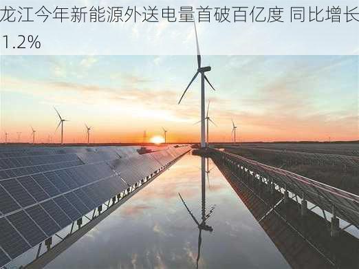 黑龙江今年新能源外送电量首破百亿度 同比增长121.2%