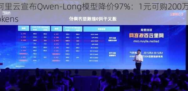 阿里云宣布Qwen-Long模型降价97%：1元可购200万tokens