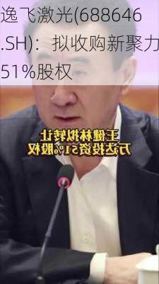 逸飞激光(688646.SH)：拟收购新聚力51%股权