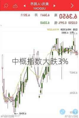 中概指数大跌3%