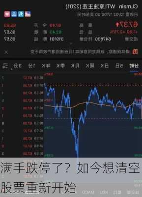 满手跌停了？如今想清空股票重新开始