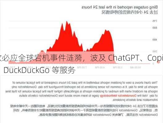 微软必应全球宕机事件涟漪，波及 ChatGPT、Copilot、DuckDuckGo 等服务