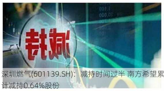 深圳燃气(601139.SH)：减持时间过半 南方希望累计减持0.64%股份