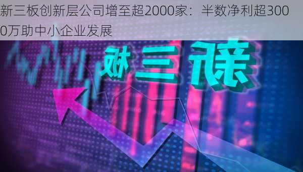 新三板创新层公司增至超2000家：半数净利超3000万助中小企业发展