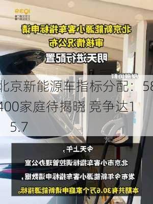 北京新能源车指标分配：58400家庭待揭晓 竞争达1：5.7