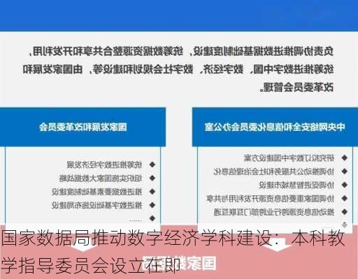 国家数据局推动数字经济学科建设：本科教学指导委员会设立在即