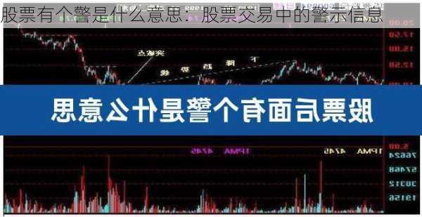 股票有个警是什么意思：股票交易中的警示信息