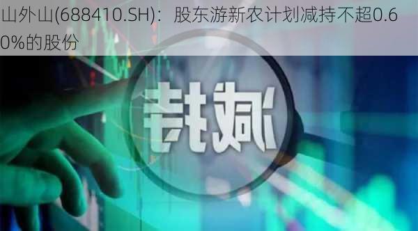 山外山(688410.SH)：股东游新农计划减持不超0.60%的股份