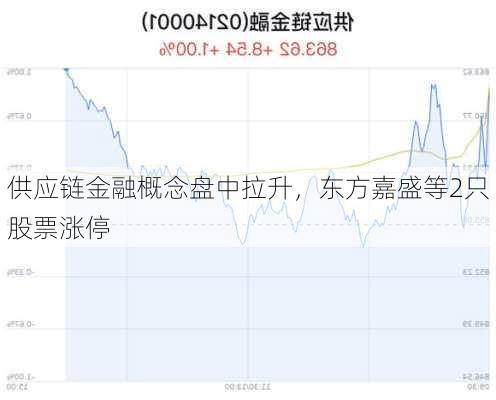 供应链金融概念盘中拉升，东方嘉盛等2只股票涨停