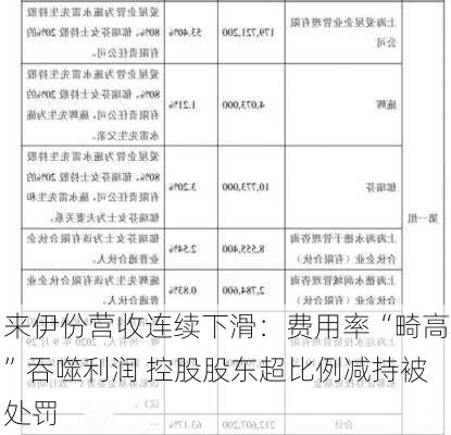 来伊份营收连续下滑：费用率“畸高”吞噬利润 控股股东超比例减持被处罚