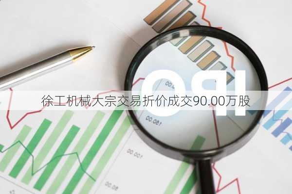 徐工机械大宗交易折价成交90.00万股