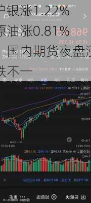 沪银涨1.22%原油涨0.81%：国内期货夜盘涨跌不一