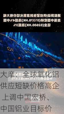 大摩：全球氧化铝供应短缺价格高企 上调中国宏桥、中国铝业目标价