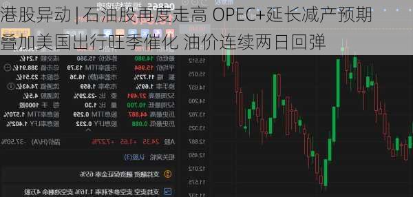 港股异动 | 石油股再度走高 OPEC+延长减产预期叠加美国出行旺季催化 油价连续两日回弹