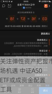 关注弹性资产把握市场机遇 中证A50ETF或成资金配置工具