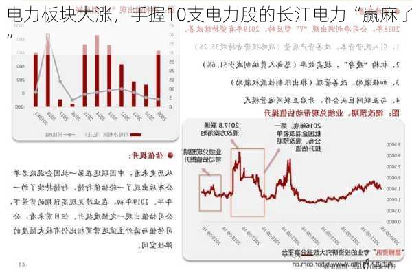 电力板块大涨，手握10支电力股的长江电力“赢麻了”