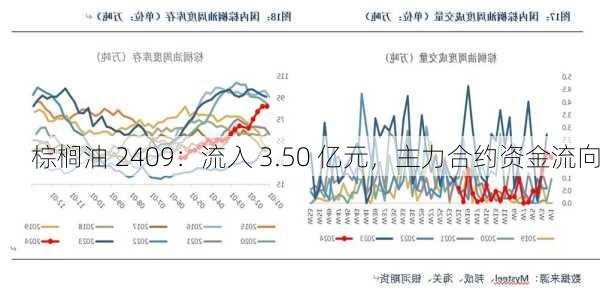 棕榈油 2409：流入 3.50 亿元，主力合约资金流向