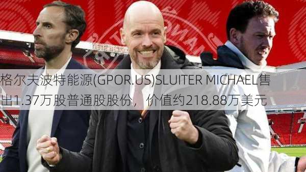 格尔夫波特能源(GPOR.US)SLUITER MICHAEL售出1.37万股普通股股份，价值约218.88万美元