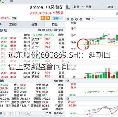 远东股份(600869.SH)：延期回复上交所监管问询