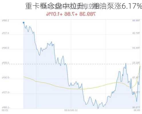 重卡概念盘中拉升，湘油泵涨6.17%