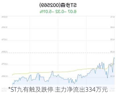 *ST九有触及跌停 主力净流出334万元