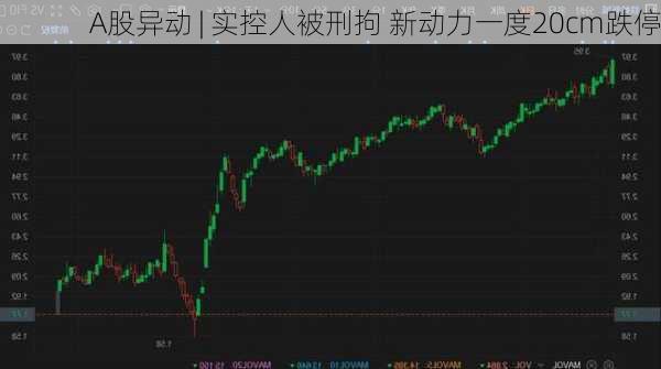 A股异动 | 实控人被刑拘 新动力一度20cm跌停