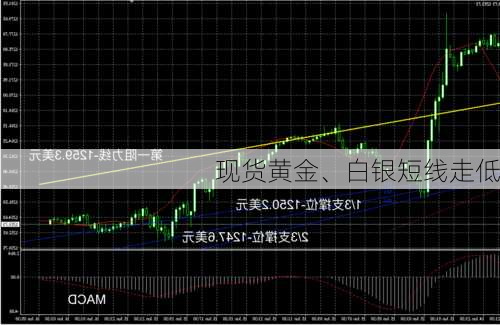 现货黄金、白银短线走低