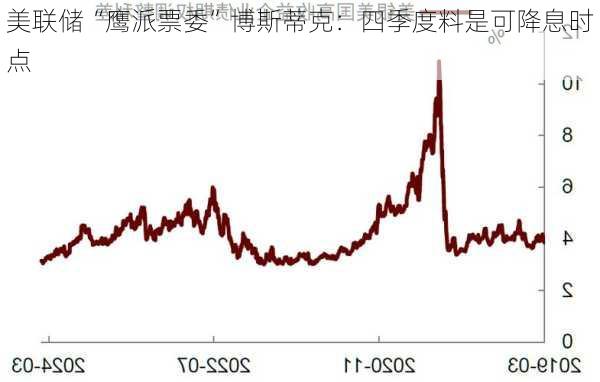 美联储“鹰派票委”博斯蒂克：四季度料是可降息时点