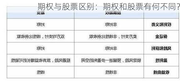 期权与股票区别：期权和股票有何不同？