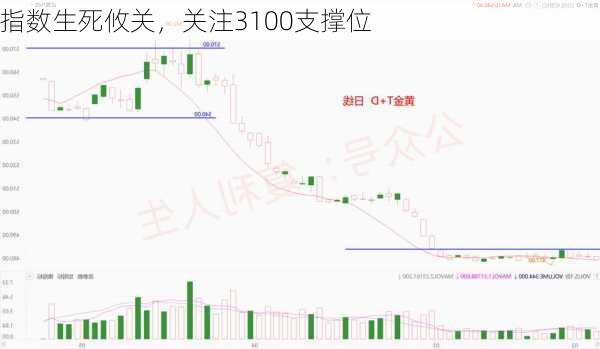 指数生死攸关，关注3100支撑位