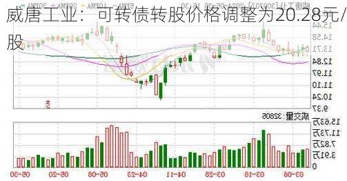 威唐工业：可转债转股价格调整为20.28元/股