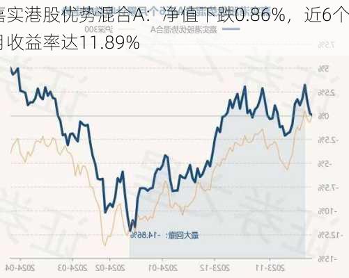 嘉实港股优势混合A：净值下跌0.86%，近6个月收益率达11.89%