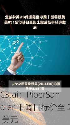 C3.ai：PiperSandler 下调目标价至 29 美元