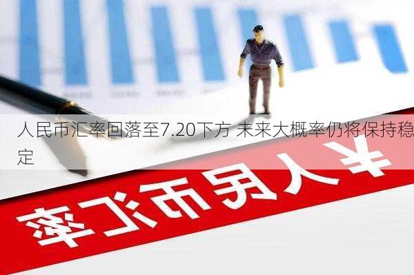 人民币汇率回落至7.20下方 未来大概率仍将保持稳定