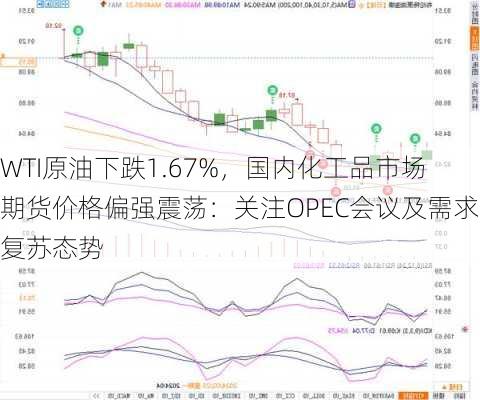 WTI原油下跌1.67%，国内化工品市场期货价格偏强震荡：关注OPEC会议及需求复苏态势