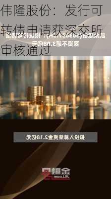 伟隆股份：发行可转债申请获深交所审核通过