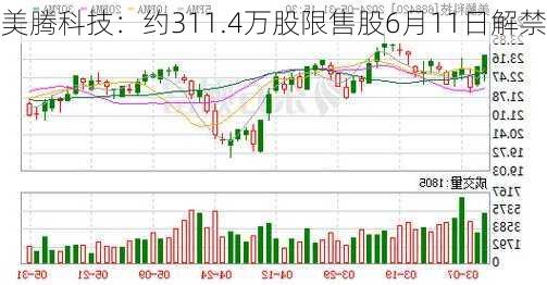 美腾科技：约311.4万股限售股6月11日解禁