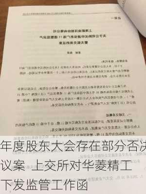 年度股东大会存在部分否决议案  上交所对华菱精工下发监管工作函