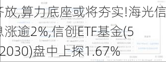 国产模型百舸争流,技术创新百花齐放,算力底座或将夯实!海光信息涨逾2%,信创ETF基金(562030)盘中上探1.67%